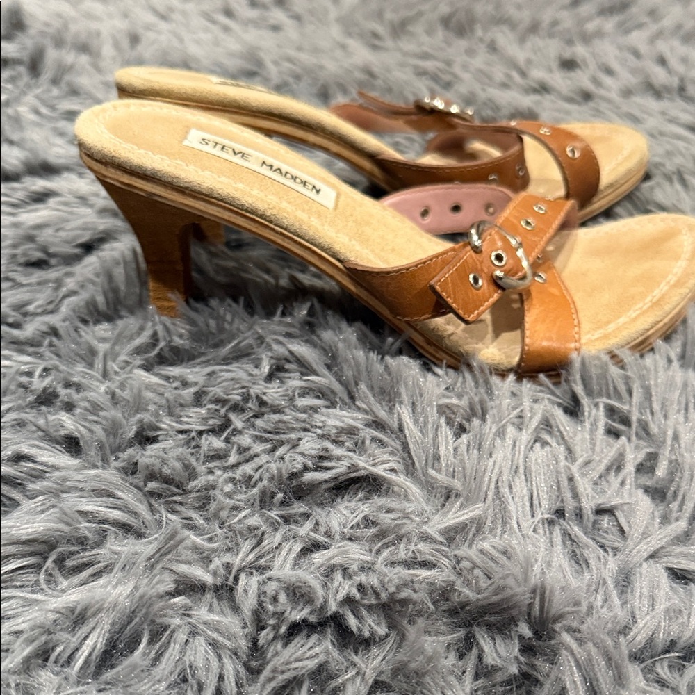 Steve Madden Brown Heeled Sandals